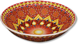 Noyes red bowl