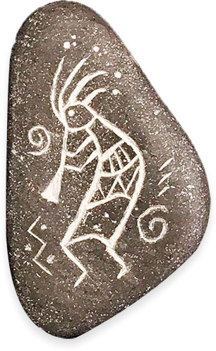 Leila Bidler celebrates in stone with a touch of tribal #polymerclaydaily Leila Bidler celebrates in stone with a touch of tribal #polymerclaydaily