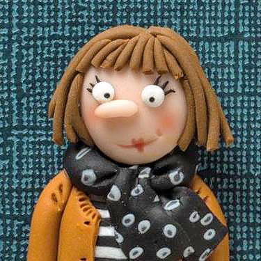 Ann de Bode takes a selfie on PolymerClayDaily.com