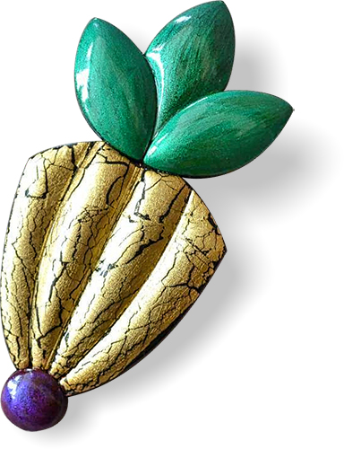 Anna Bragina combines shapes into solid beauty on PolymerClayDaily.com Bragina on PolymerClayDaily.com