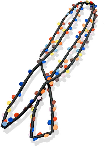 Why a dot necklace deserved a second look on PolymerClayDaily Why a dot necklace deserved a second look on PolymerClayDaily