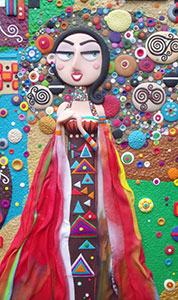 Tammy Durham illustration in polymer clay
