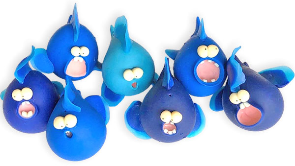 Estelle Marchal brings her inner pirhanas to life on PolymerClayDaily.com