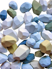 Lunger's faceted polymer beads