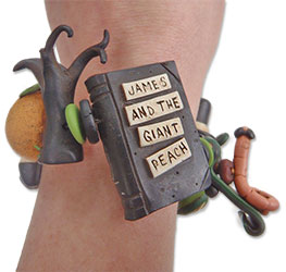 Sandra Mitchell's polymer story bracelet