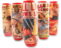 Moseley's circus poster transfer beads