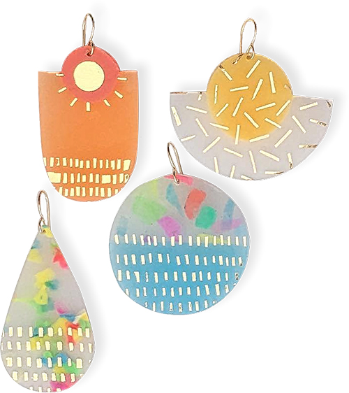 Peaches and Keen's bright, thin plastics on PolymerClayDaily.com Peaches and Keen on PCDaily
