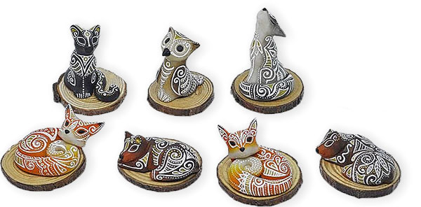 Safe and soothing sculptures from Atelier Kitsune on PolymerClayDaily.com Safe and soothing sculptures from Atelier Kitsune on PolymerClayDaily.com