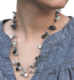 Williamson's polymer clay dot necklace